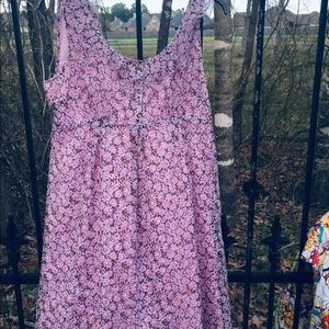 Kristen Davis lavender dress